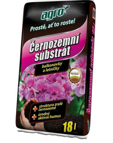 AGRO-Substrat für Balkonblumen und einjährige Pflanzen 18l