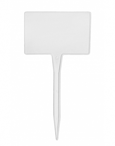 Namensschild für Pflanzen weiß 1stk 15cm