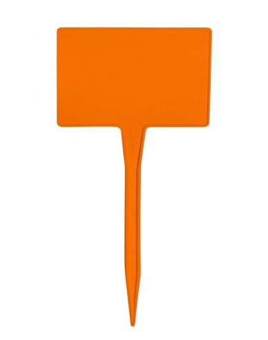 Namensschild für Pflanzen orange 1stk 15cm